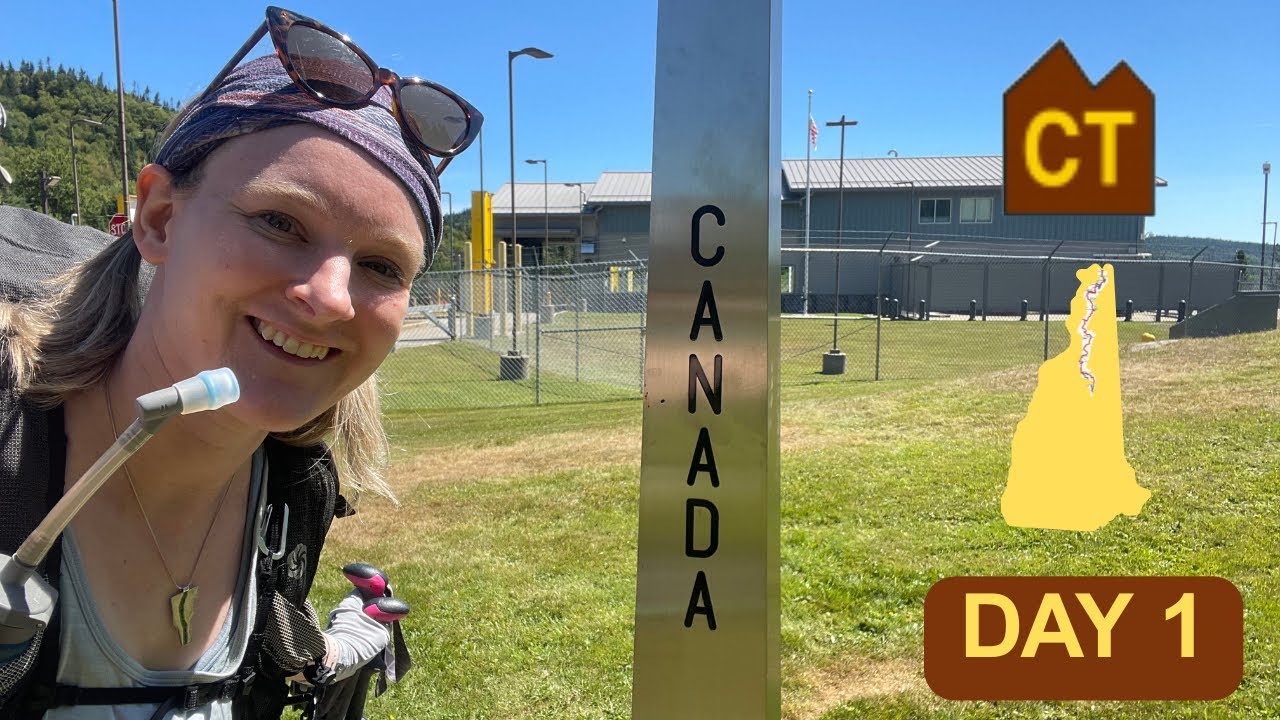 Starting a Thru Hike from the Northern Tip of New Hampshire at Canadian Border | Cohos Trail Day 1
