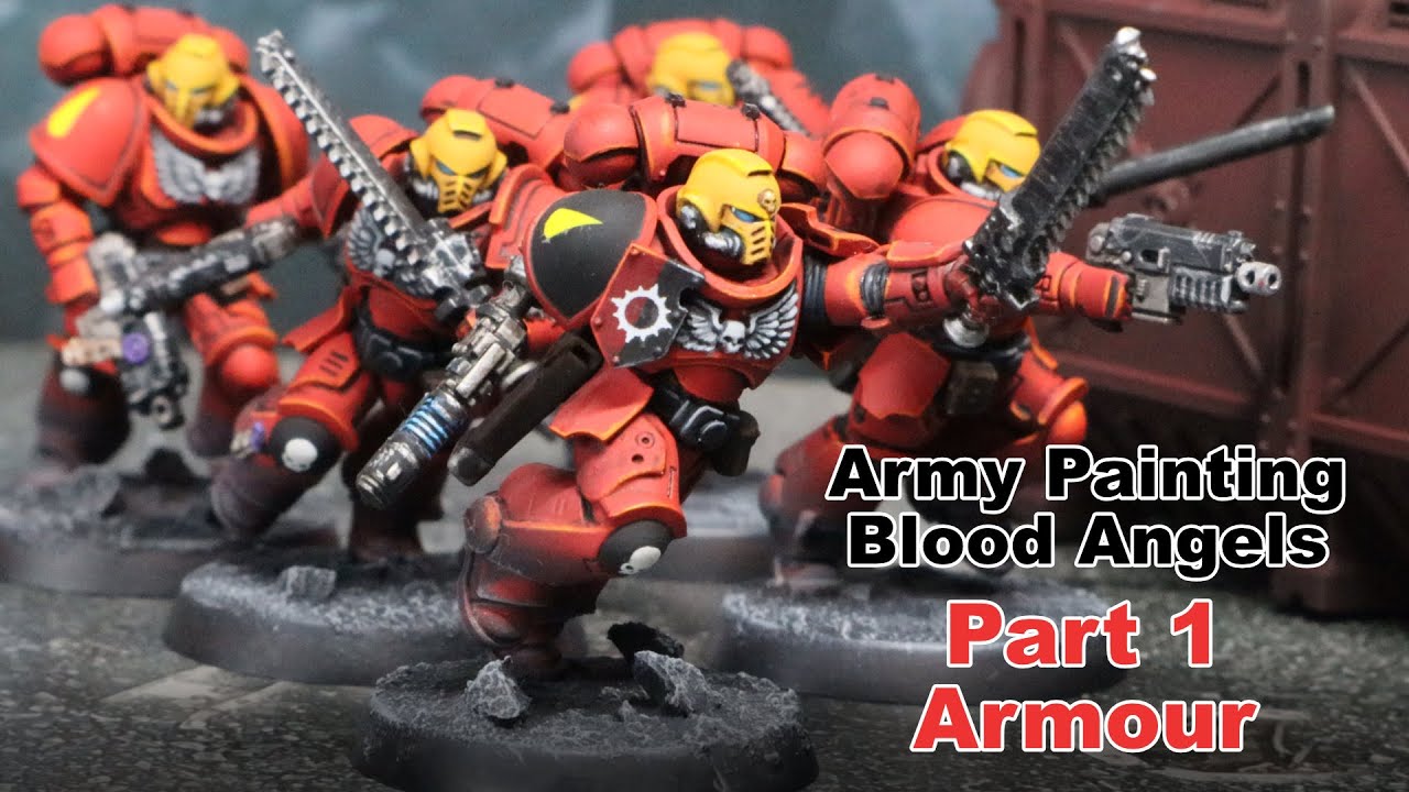 Army Painting Blood Angels - Part One - Armour