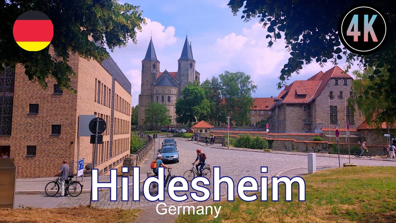 Walking tour in Hildesheim Germany 4k 60fps (☀️2023)