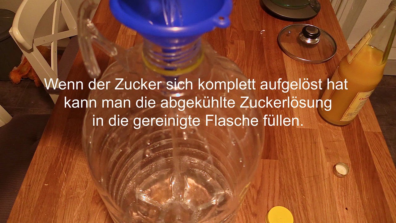 Wie man Alkohol ☝ (Fruchtwein) zu Hause ganz EINFACH selber herstellt.