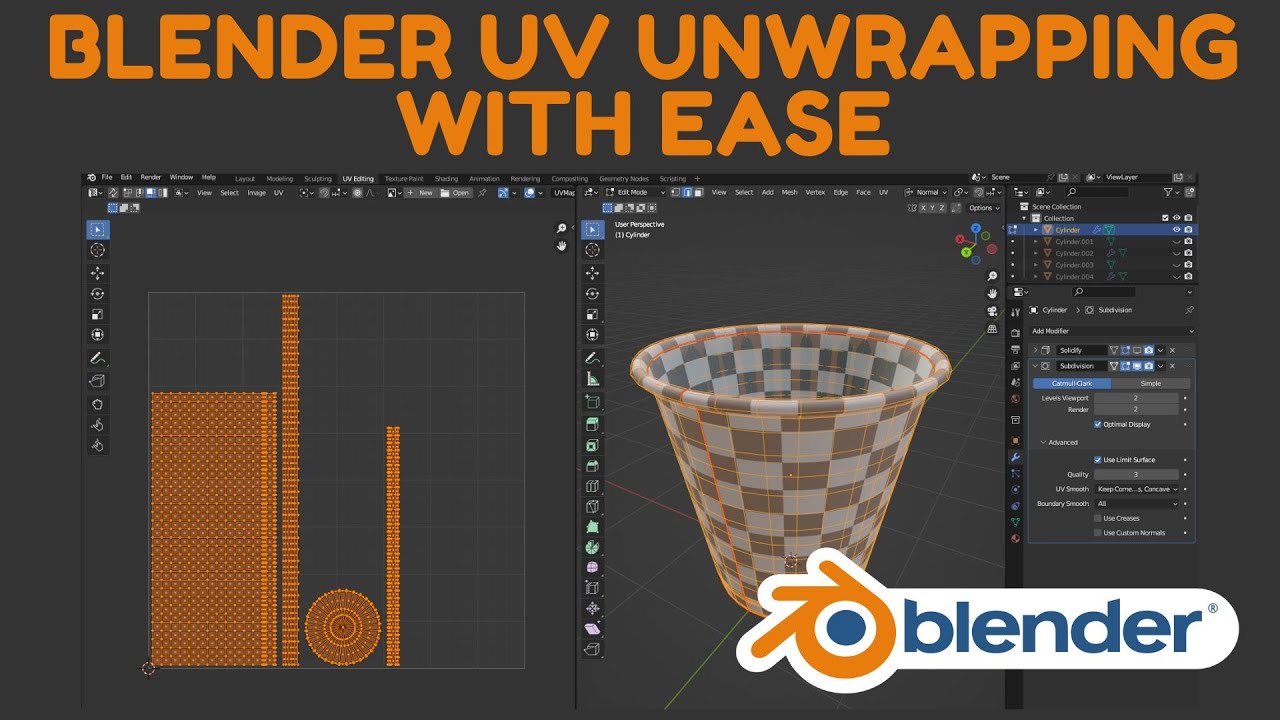 BLENDER UV UNWRAPPING WITH EASE - UV Unwrapping Tutorial