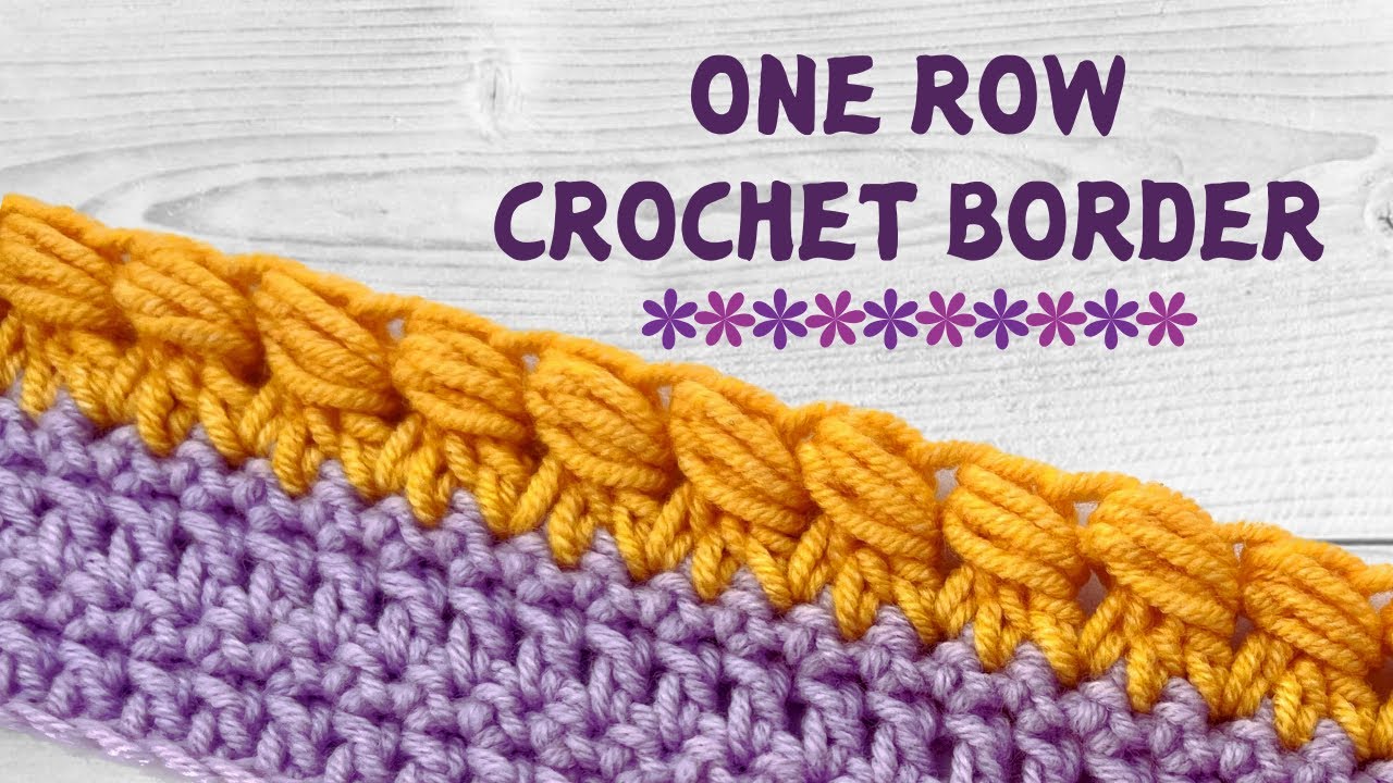 💜EASY and FAST💜 | Beautiful CROCHET BORDER | Crochet tutorial for beginners