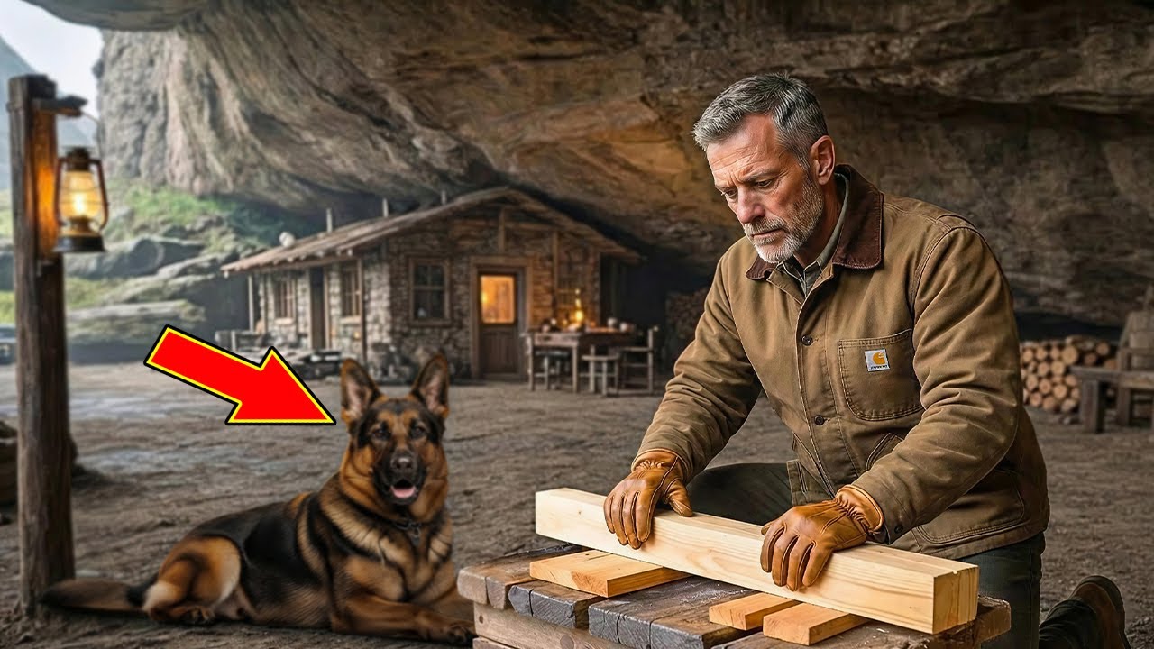 They Mocked Him for Building a Cabin in a Cave — Until His German Shepherd Proved Them Wrong