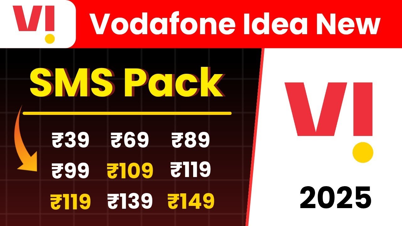 Vi SMS Pack Recharge 2025 | Vodafone Idea SMS Recharge Plan | Vi New SMS Recharge Plan | SMS Pack