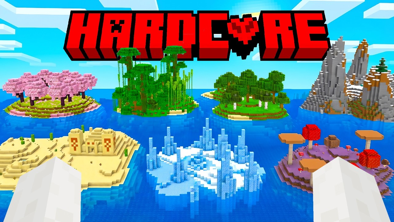 HO COSTRUITO LE PRIME ISOLE DEI BIOMI NELLA MIA HARDCORE