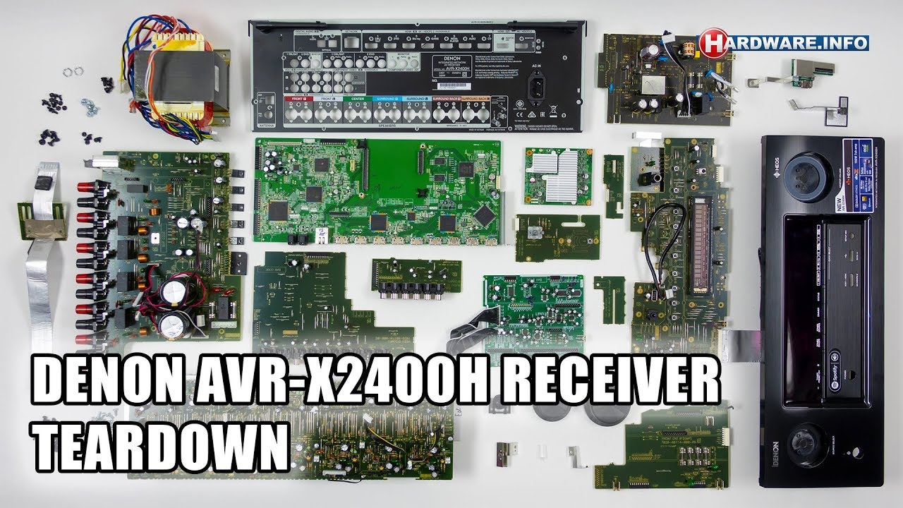 Denon AVR-X2400H surround receiver teardown - Hardware.Info TV (4K UHD)