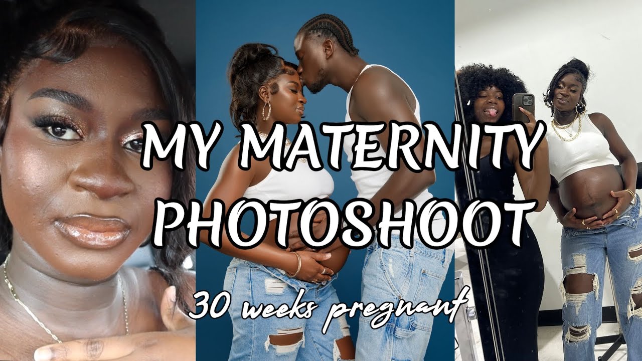 COME WITH ME TO MY MATERNITY PHOTOSHOOT | 30 weeks pregnant, First time mom 🤍