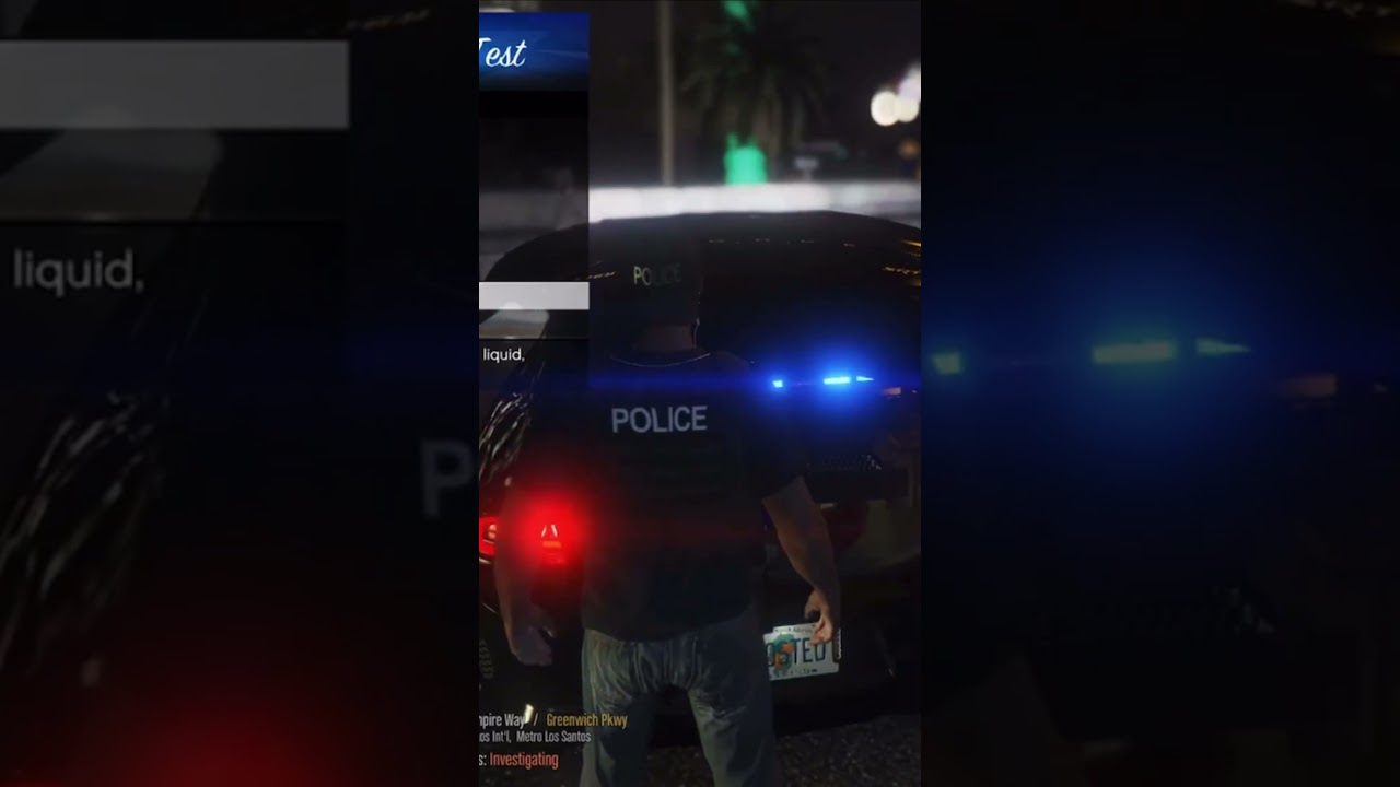 Testing for narcotics 🚔 #gta5 #lspdfr #pcgaming