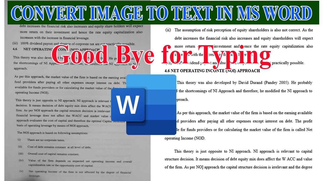 How to convert image file to text in Tamil| Image to Text in MS Word