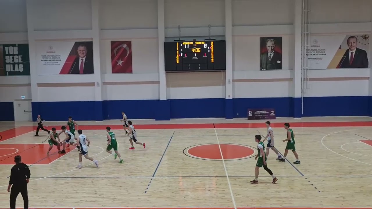 Yalova Belediye-Akım Koleji U18 Marmara Bölgesi Basketbol maçı 18.02.2026