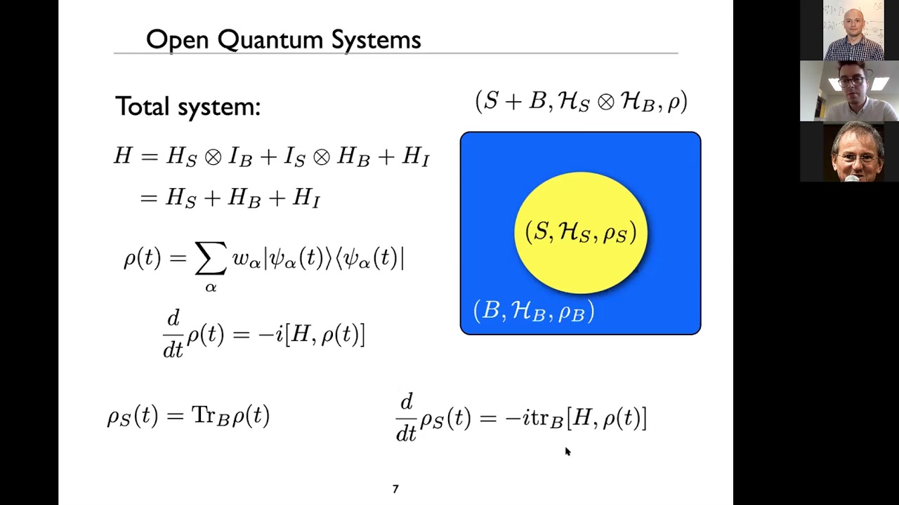 2020 11 17 NITheP Mini School Introduction to open quantum systems Lecture 3