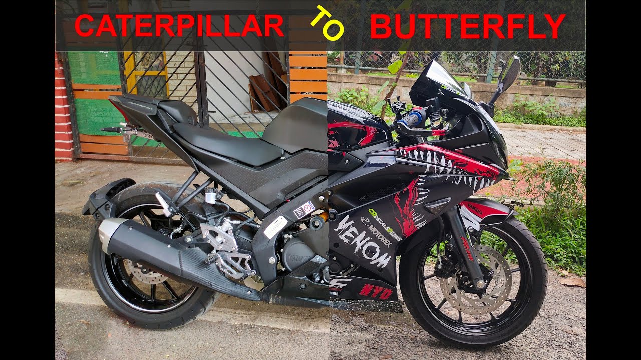 YAMAHA R15 V3 VENOM | FULLY Modified on 2nd Day of delivery