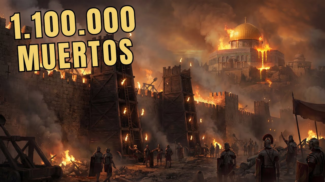¡1.100.000 muertos en Jerusalén! ¡El asedio más brutal de la historia romana!