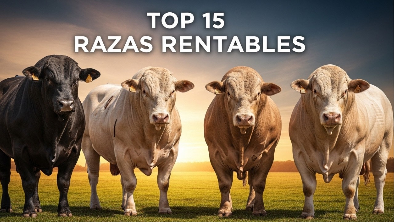 Top 15 Razas de Ganado Más Rentables para Carne en 2025