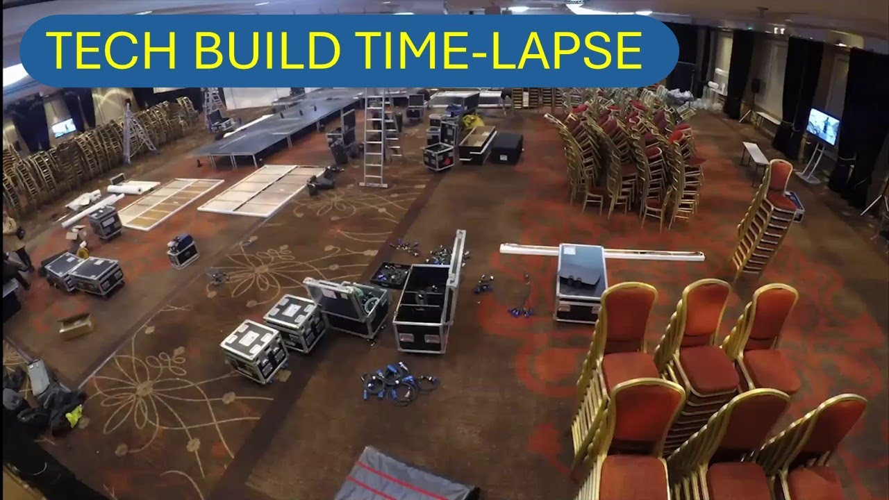 Time-lapse of a fashion show Build.