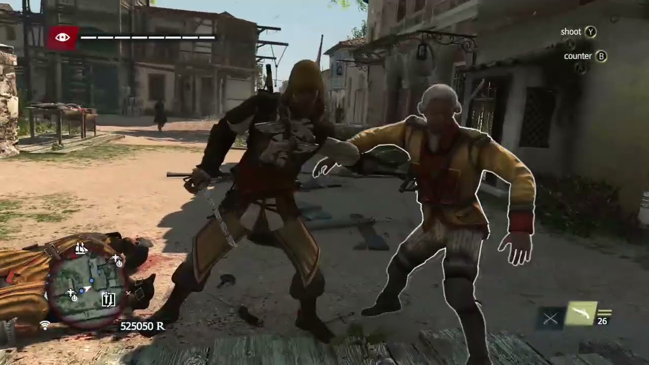 Assassin's Creed Black Flag Merchant Outfit And British Cutlasses Sword Combat 