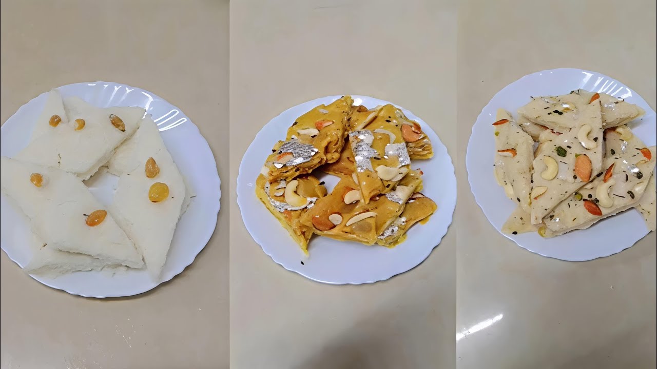 3 Tarah Ka Halwa Ek Hi Video Mein 😍 | Suji, Chana Dal & Nariyal Halwa Recipe Ghar Par Banaye👍🏻😍