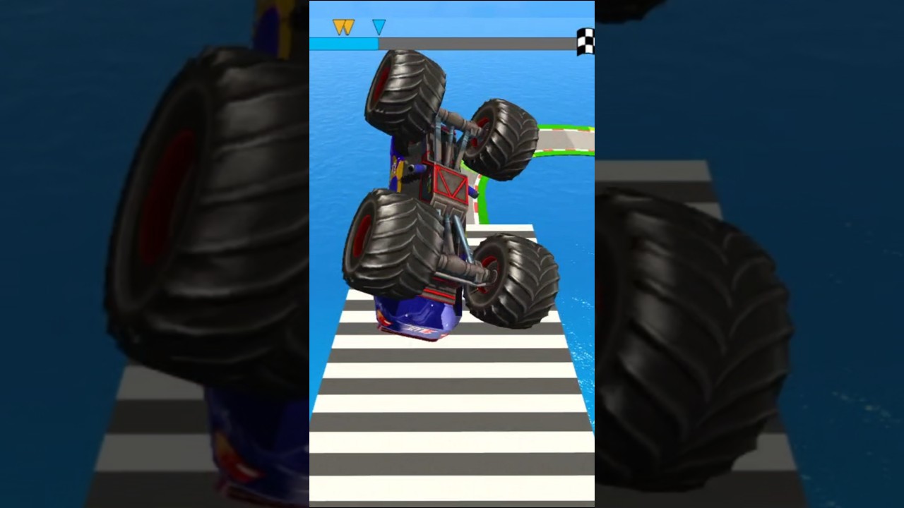 Mega Ramp Challenge! 😨Monster Truck Racing Stunts | Android Gameplay Gaming🎮