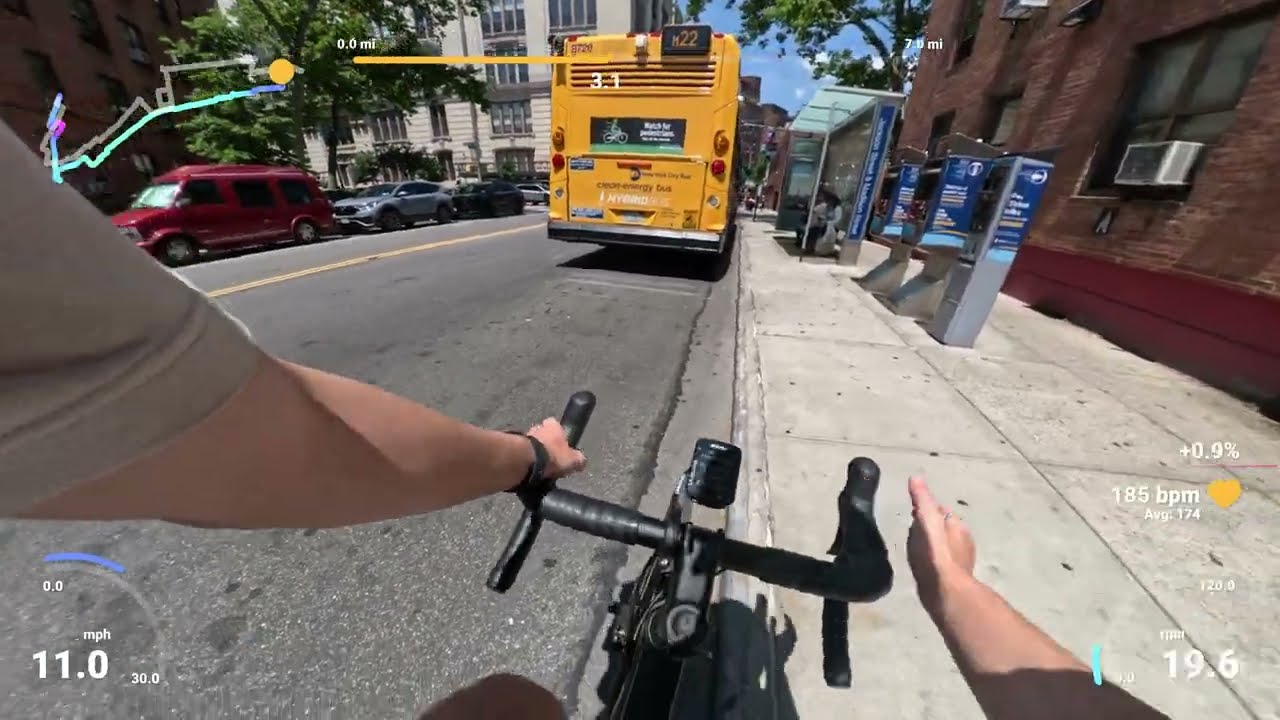 lost cycling in downtown manhattan