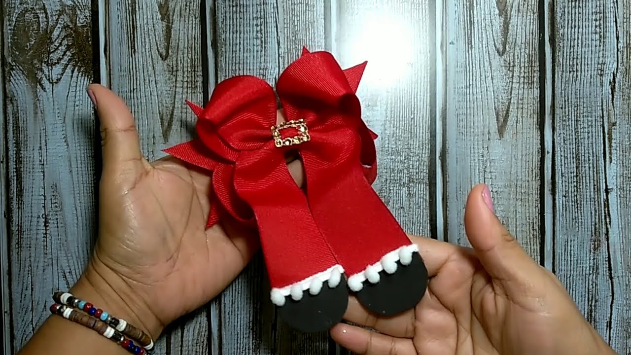 MOÑO BOUTIQUE DE SANTA CLOS | MOÑO NAVIDEÑO PARA NIÑA #3 | Nenni Bows