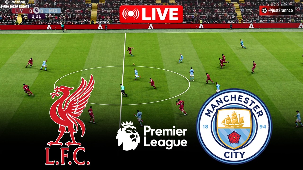 🔴LIVE : Liverpool vs Manchester City - Premier League 2025/26 | Pes 21 Simulation Gameplay