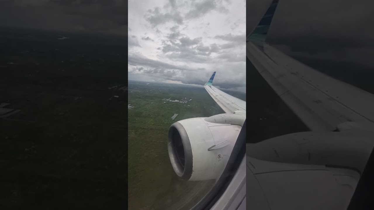 Dalam Cuaca sangat Ekstrem GA554 mendarat mulus
