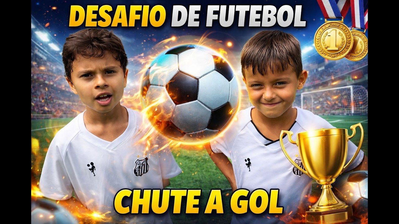 ⚽️🏆DESAFIO DE FUTEBOL - CHUTE A GOL 🏆⚽️ Meninos da Vila Barueri