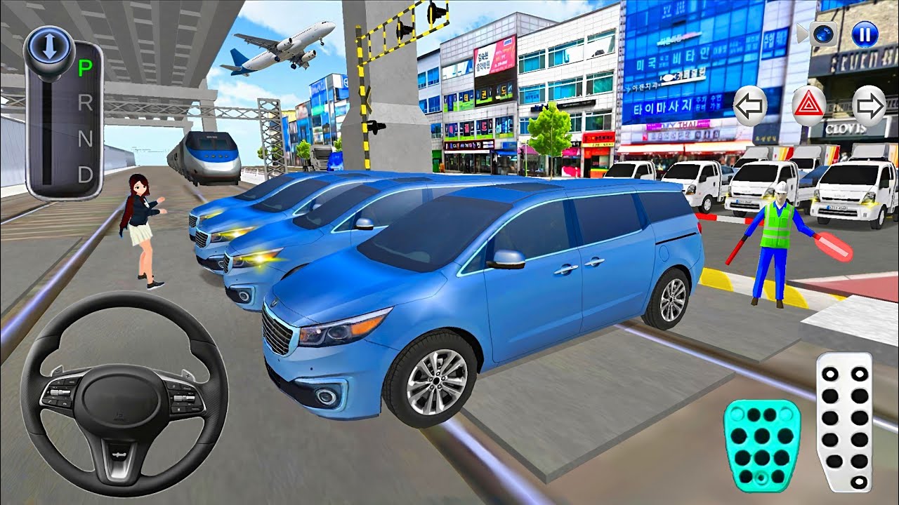 New Kia Carnival & Pickup Vs Bullet Train🚘🚄 3D Driving Class 2026 - Car Game Android Gameplay🎮