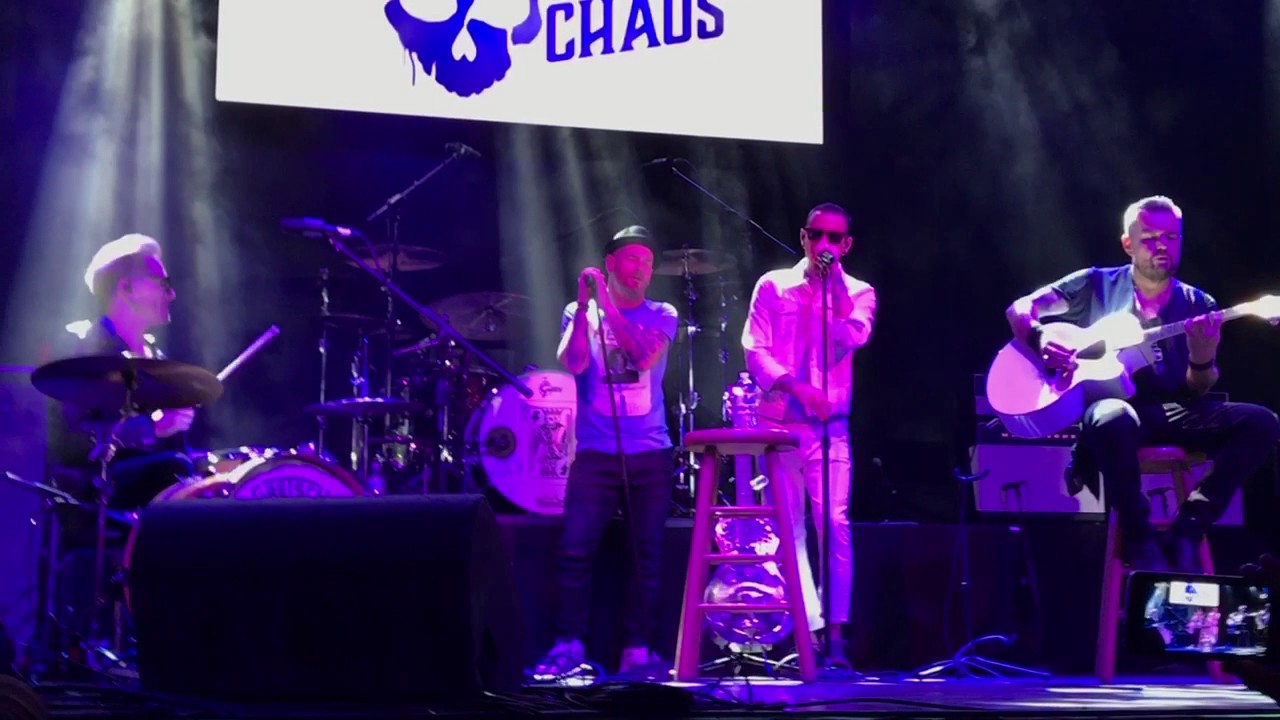 Kings of Chaos acoustic with Chester Bennington
