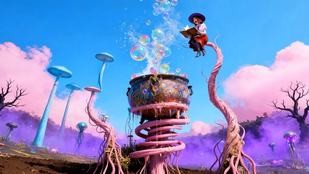 Marmara the bubblicious cauldron witch 2. Off-piste AI art