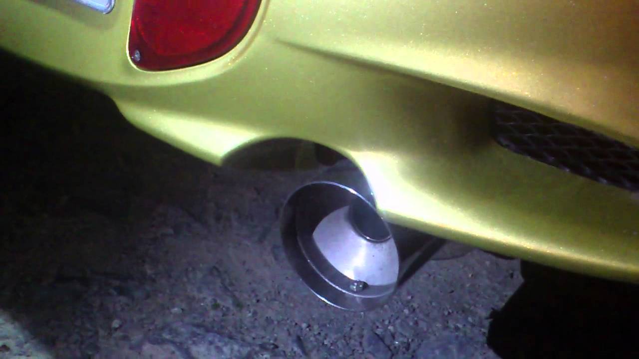 hyundai coupe linea de escape de inox con colectores 4-1