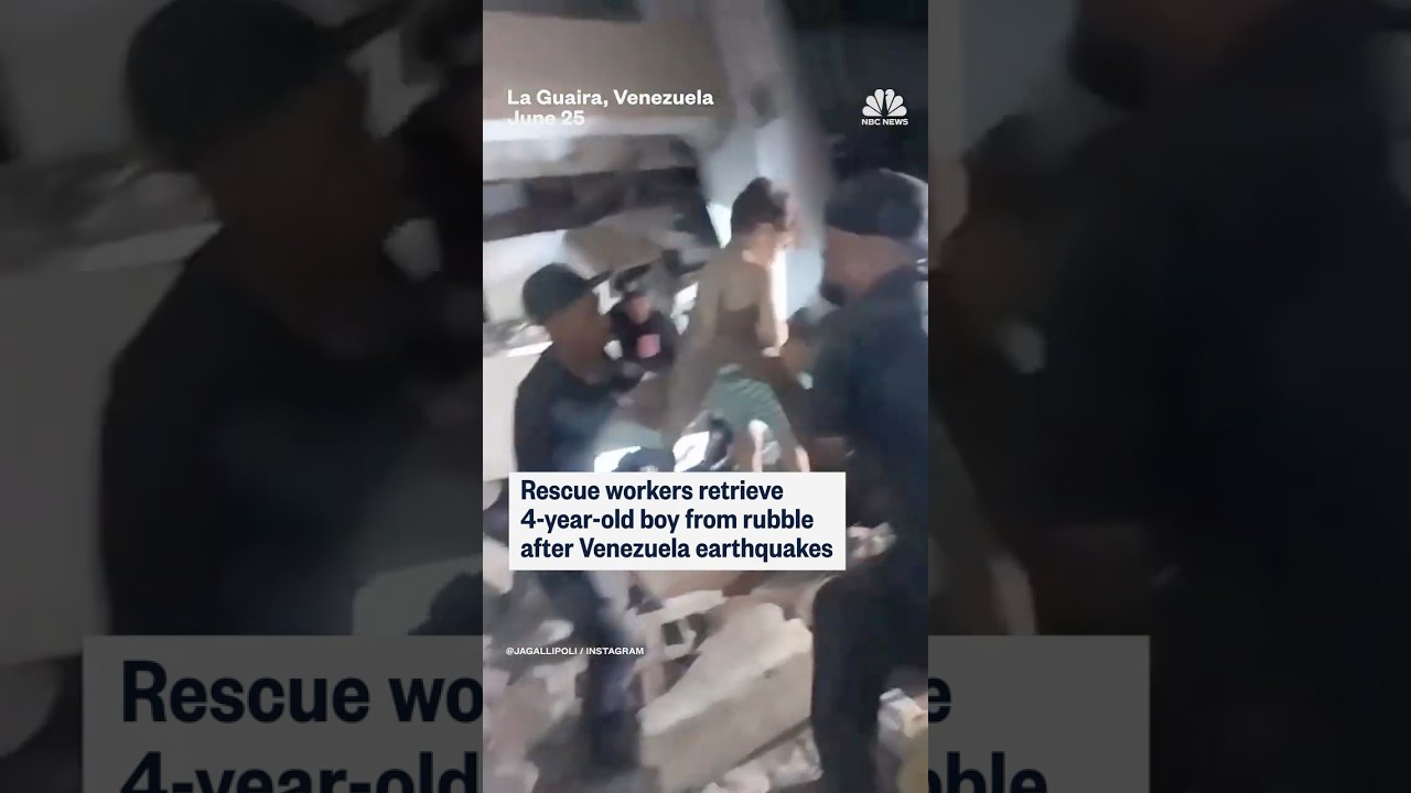 4 year old rescued from Venezuela earthquake rubble