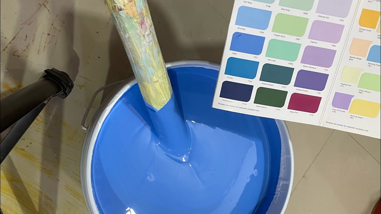 Best blue colour shade for combination | asianpaints apex | colour code 7327 | how to mix
