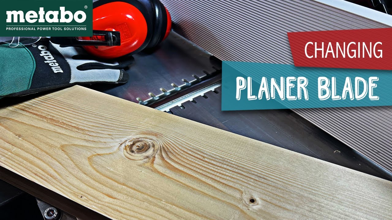 Changing blade on METABO HC 260 planer (#010)