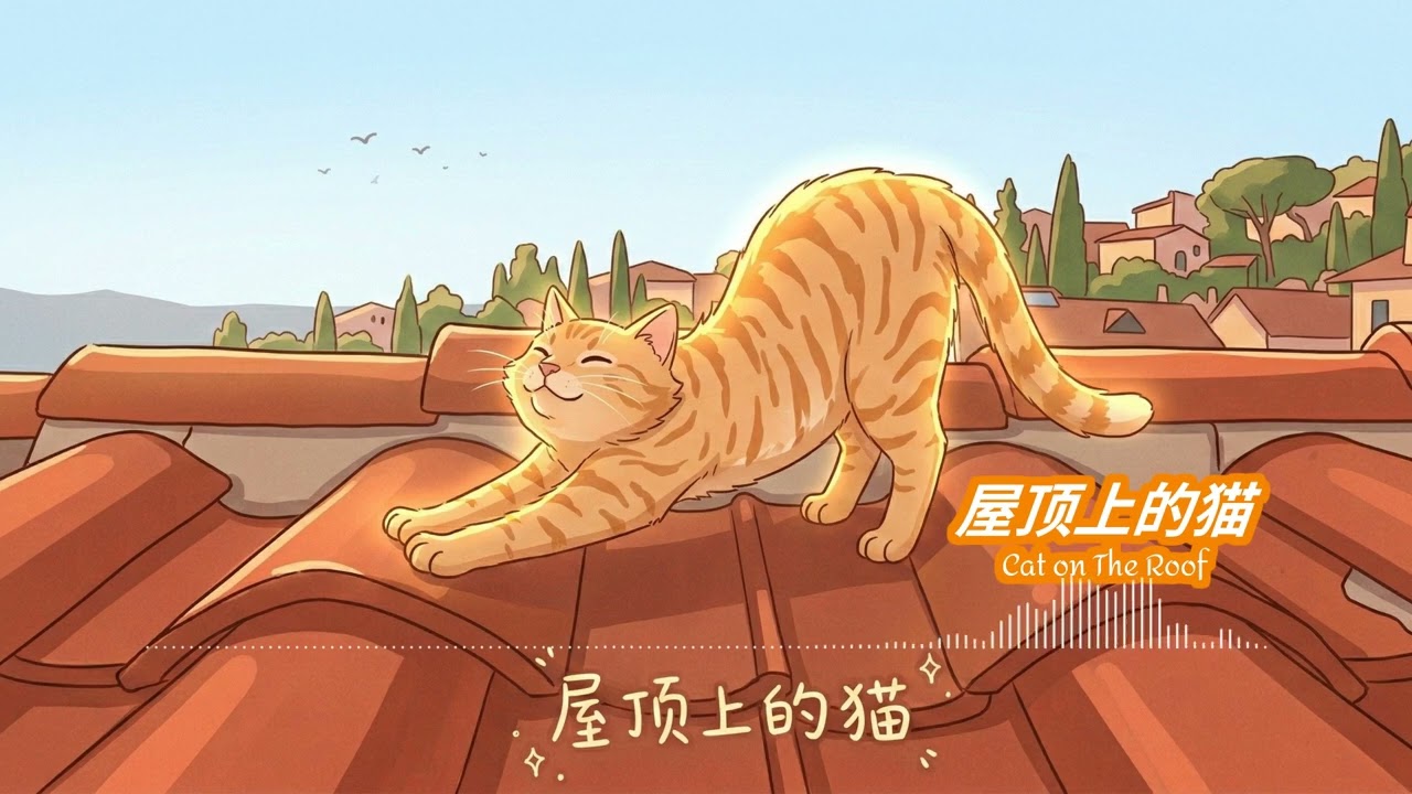 屋顶上的猫 (The Cat on the Roof) - แมวเหมียวอุ่นไอแดด 🐾 | Little Bliss Studio