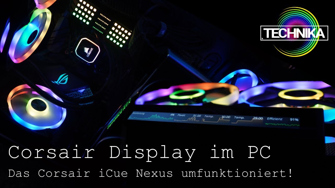 Corsair iCue Nexus als InCase Display
