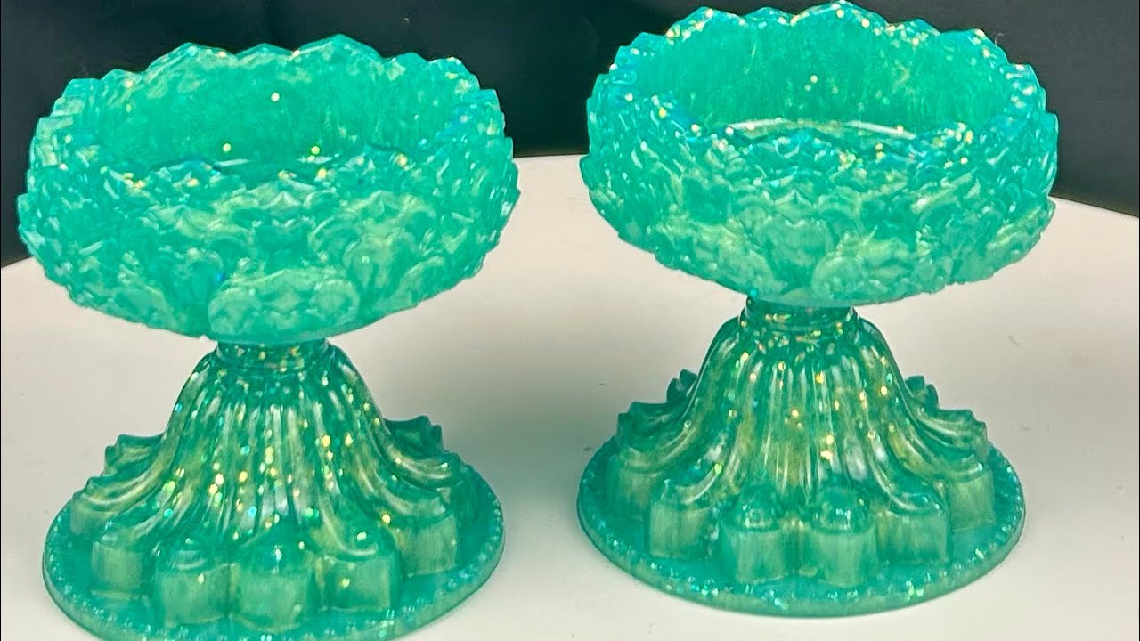 An Old Woman Making Things is live!  Resin trinket box, butterflies, and worry stones. 