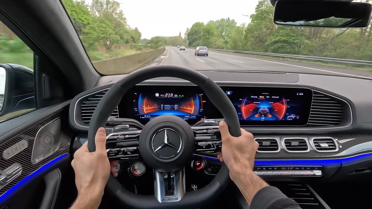 NEW 2026 Mercedes GLE 63 S AMG POV Drive on the German AUTOBAHN!