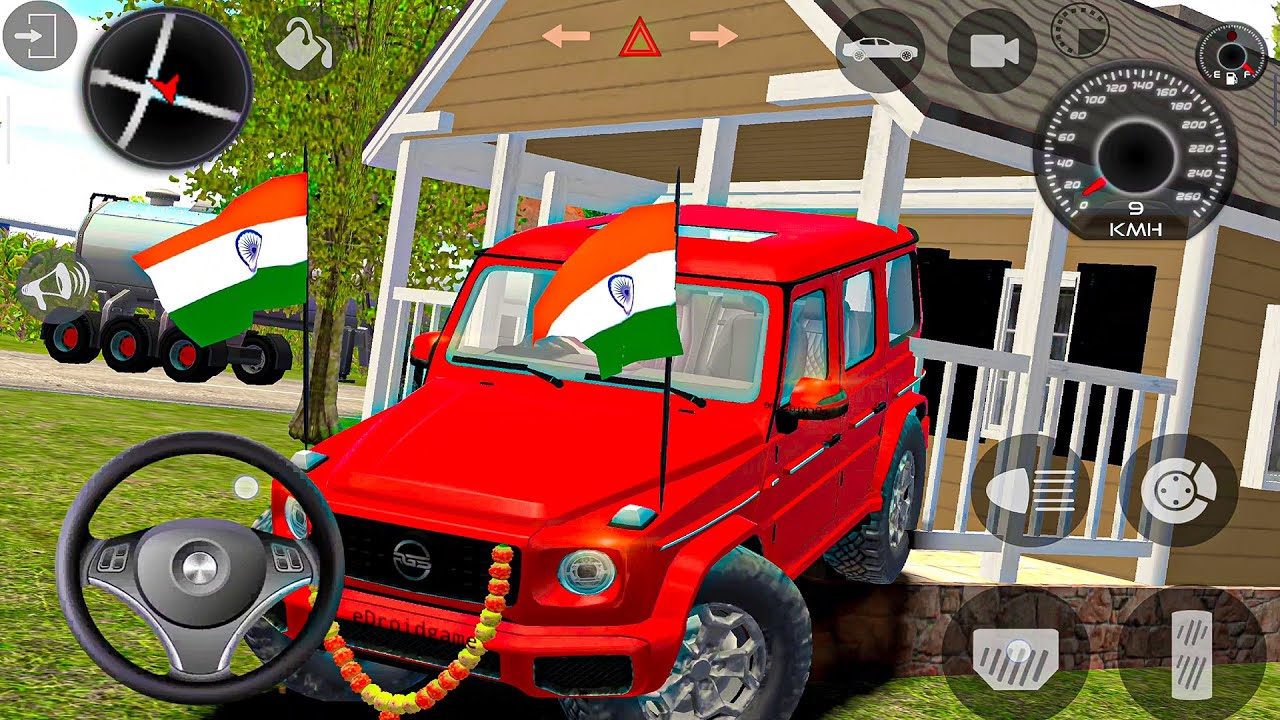Indian Driver Simulator 3D 2026: Mercedes G-class car village driving #26 - car android gameplay