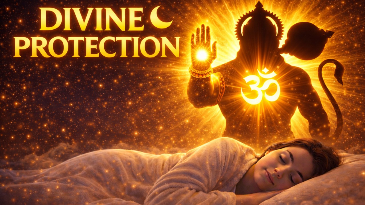 Hanuman Chalisa Deep Sleep 🌙 Divine Protection, Peace & Anxiety Relief | हनुमान चालीसा नींद के लिए