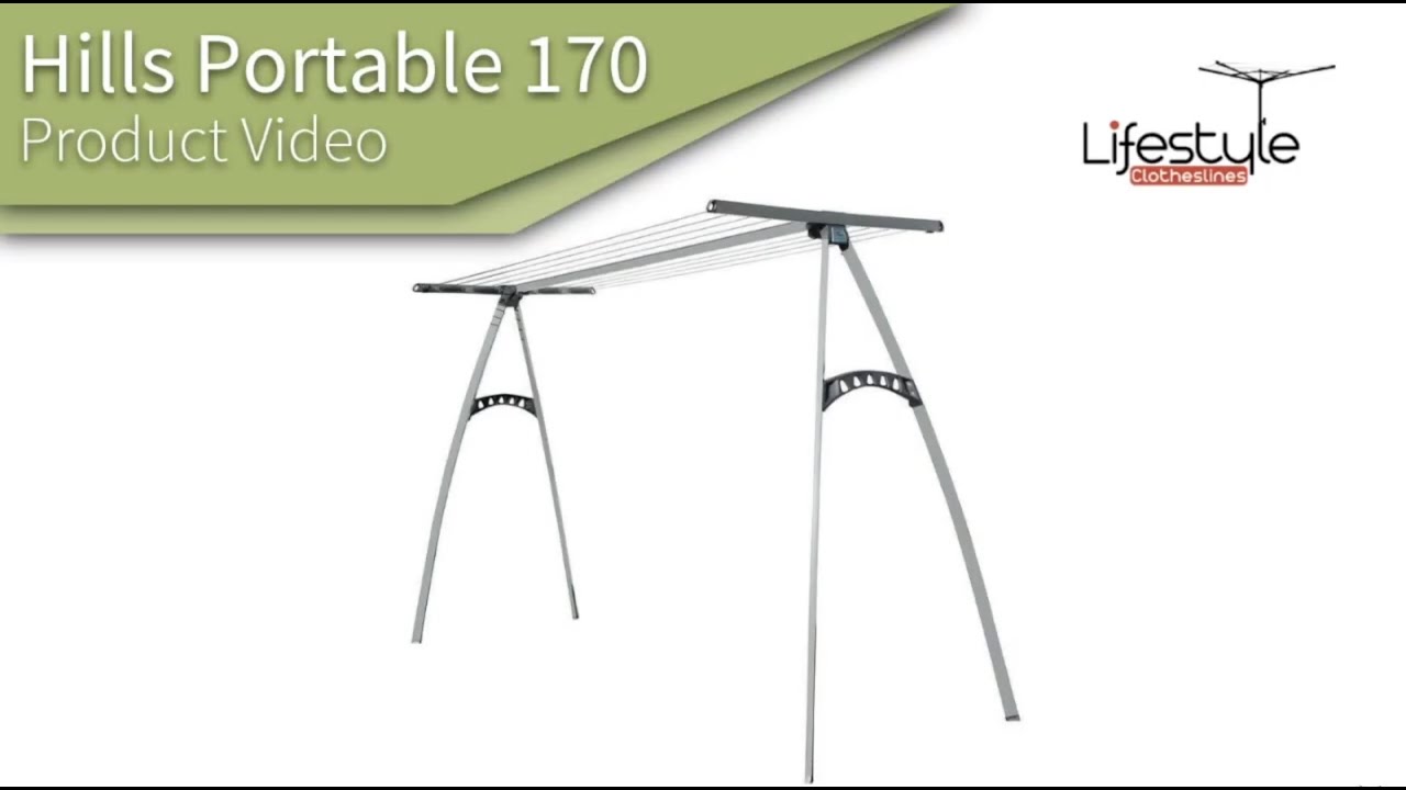 Hills Portable 170 Clothesline Product Video