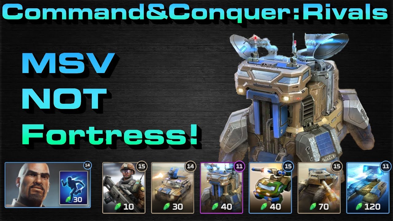 C&C Rivals: MSV Not Fortress! Double-Boosted Disruptors!