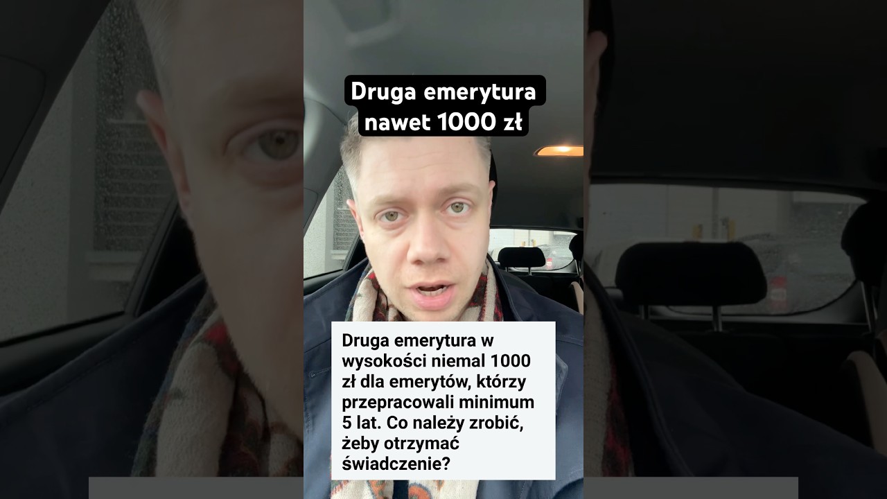 Druga emerytura nawet 1000 zł #finanse