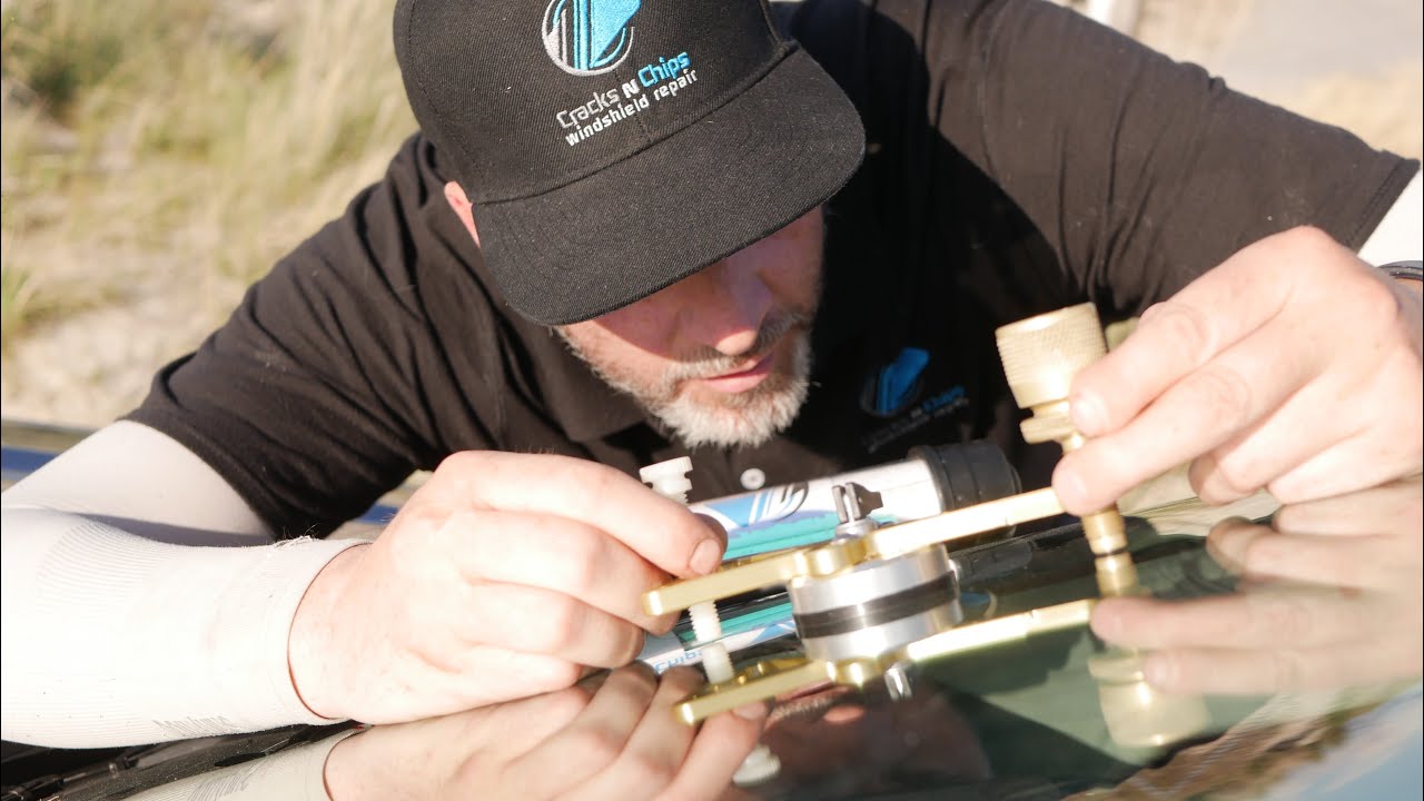 Cracks N Chips Windshield repair, Cracked windshield repair 10 inchs long, how to fix a crack #slc