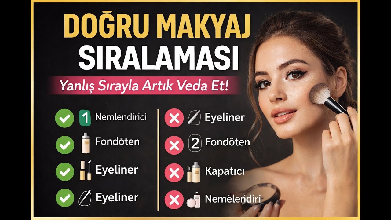 Makyajın Neden Hep Bozuluyor? | 2026 Doğru Makyaj Sıralaması