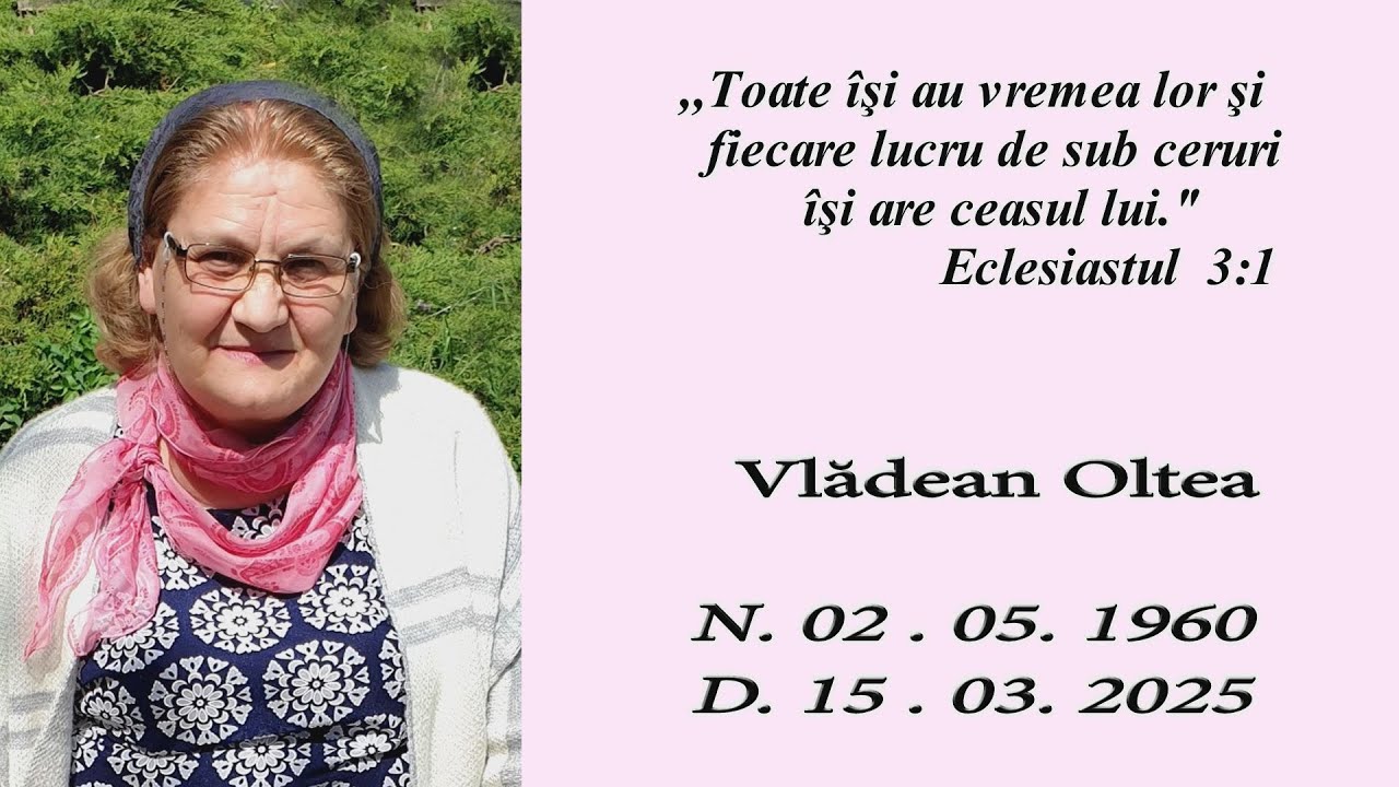 Prima seară de priveghi Vlădean Oltea 17.03.2025 🕊️ 🖤🤍