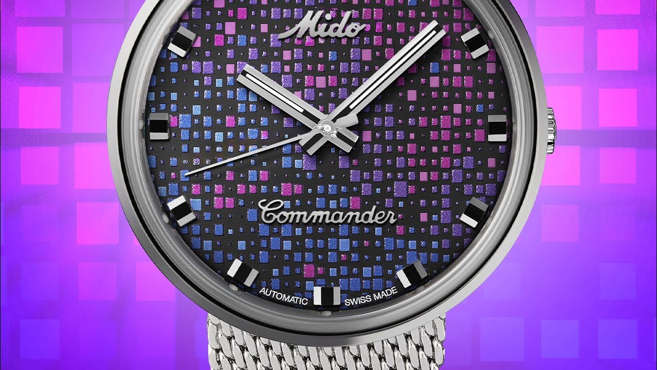New Mido Commander 1959 Pixel Dial
