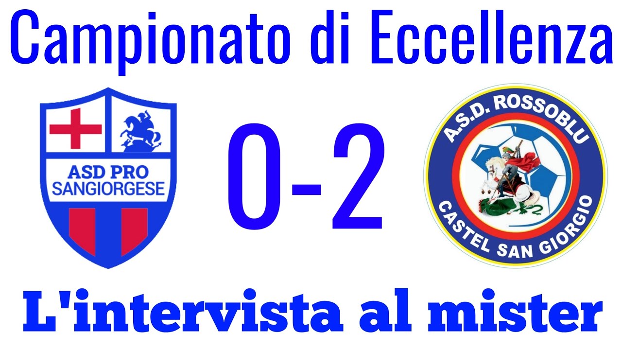 PRO SANGIORGESE 0-2 CASTEL SAN GIORGIO: L'INTERVISTA A MISTER LIQUIDATO