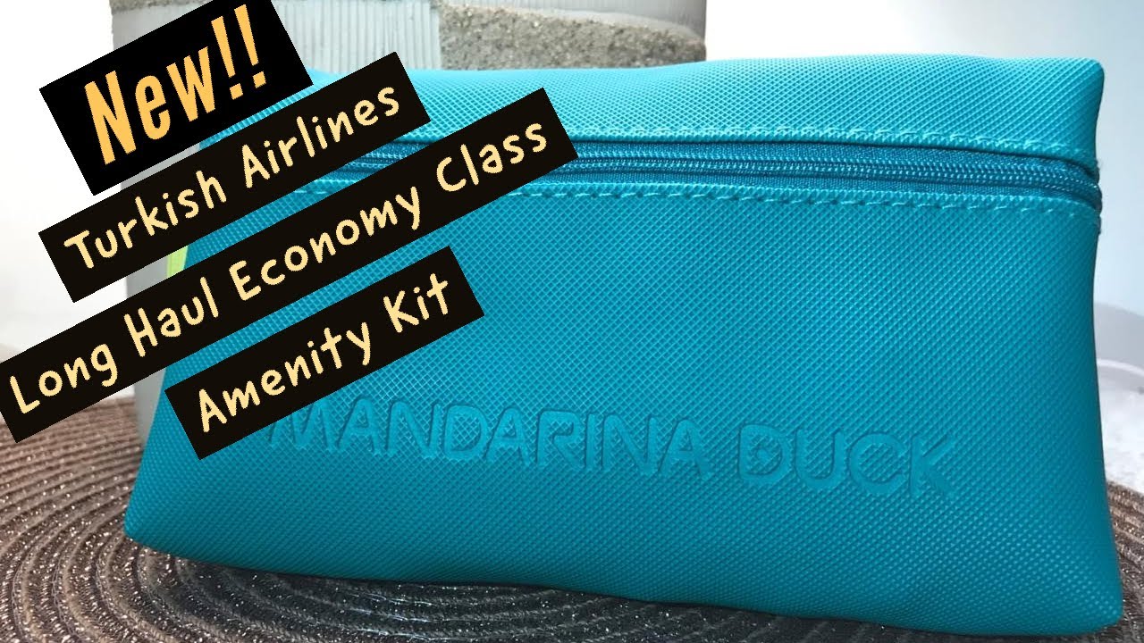 New Turkish Airlines Economy Class Amenity Kit! (Mandarina Duck)