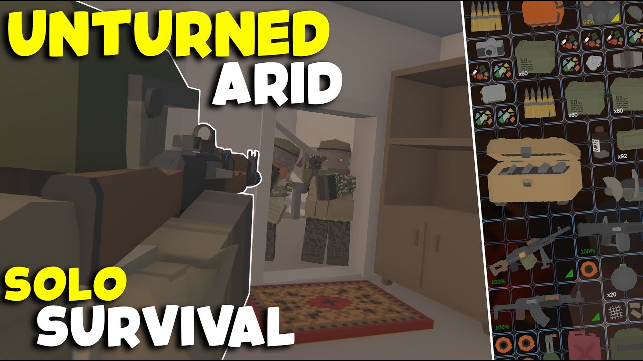 Unturned Arid PvP - NOTHING TO RICHEST SOLO (Survival Series Ep. 1)